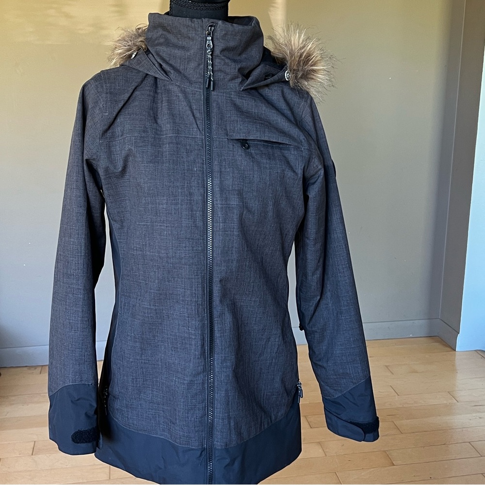 Burton Women's Lehla Charcoal Black Snowboarding Jacket XS